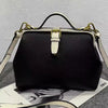 Vintage Doctor Bag Buckle Office Cowhide Genuine Leather Single Shoulder Crossbody Bag Mssza