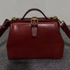 Vintage Doctor Bag Buckle Office Cowhide Genuine Leather Single Shoulder Crossbody Bag Mssza