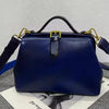 Vintage Doctor Bag Buckle Office Cowhide Genuine Leather Single Shoulder Crossbody Bag Mssza