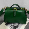 Vintage Doctor Bag Buckle Office Cowhide Genuine Leather Single Shoulder Crossbody Bag Mssza