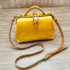 Vintage Doctor Bag Buckle Office Cowhide Genuine Leather Single Shoulder Crossbody Bag Mssza