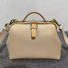 Vintage Doctor Bag Buckle Office Cowhide Genuine Leather Single Shoulder Crossbody Bag Mssza