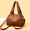 Vintage Genuine Soft PU Leather Shoulder Casual Tote Bag Mssza