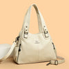 Vintage Genuine Soft PU Leather Shoulder Casual Tote Bag Mssza