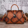 Vintage Handmade Embossed Leather Designer Shoulder Crossbody Bags Mssza