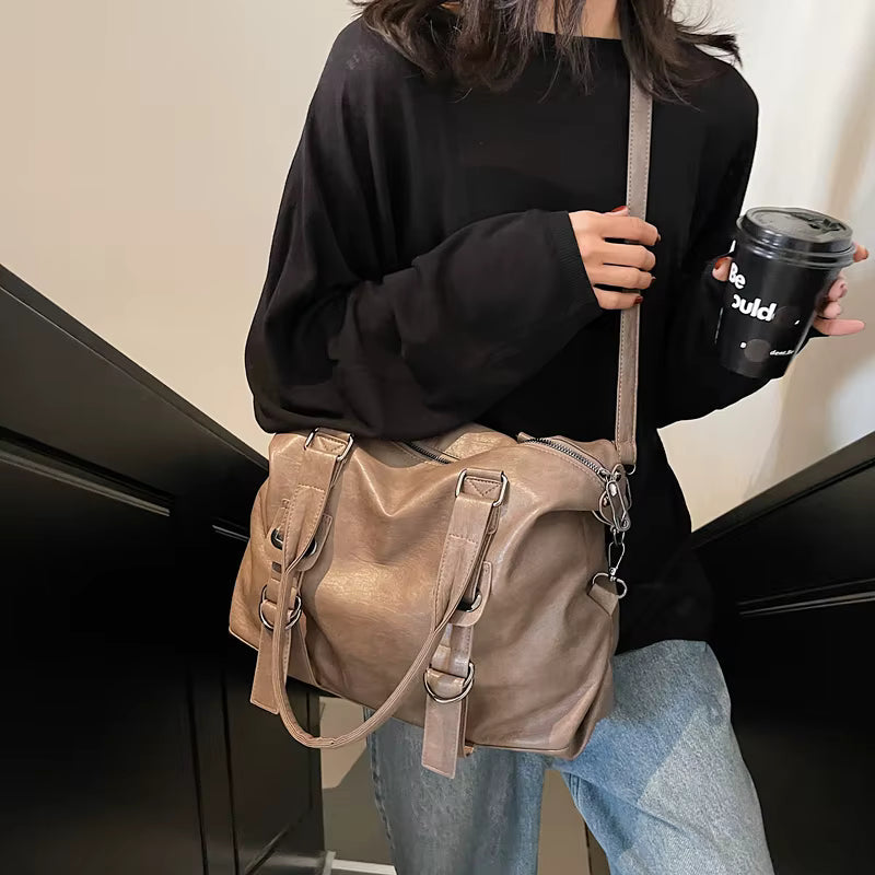 Vintage High Quality PU Leather Cross-body Shoulder Bags Mssza