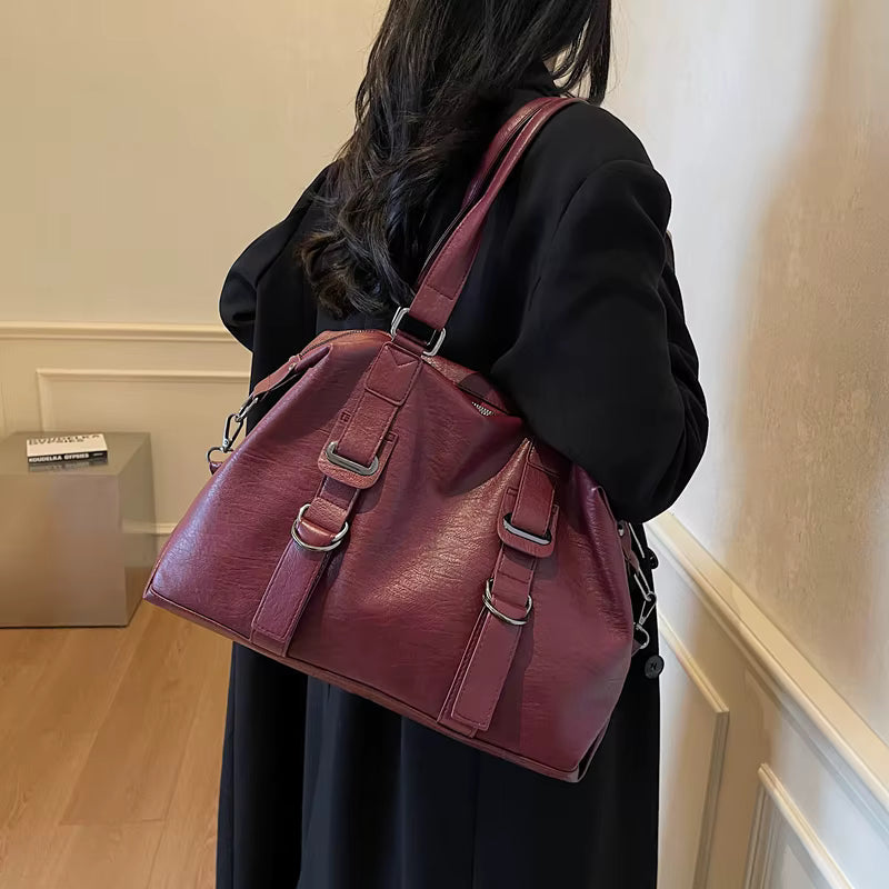 Vintage High Quality PU Leather Cross-body Shoulder Bags Mssza