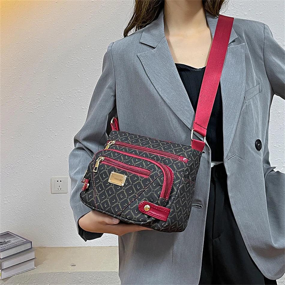 Vintage High Quality er Shopper Sac A Main Many Pockets Messenger Crossbody Shoulder Handbags and Purses Mssza