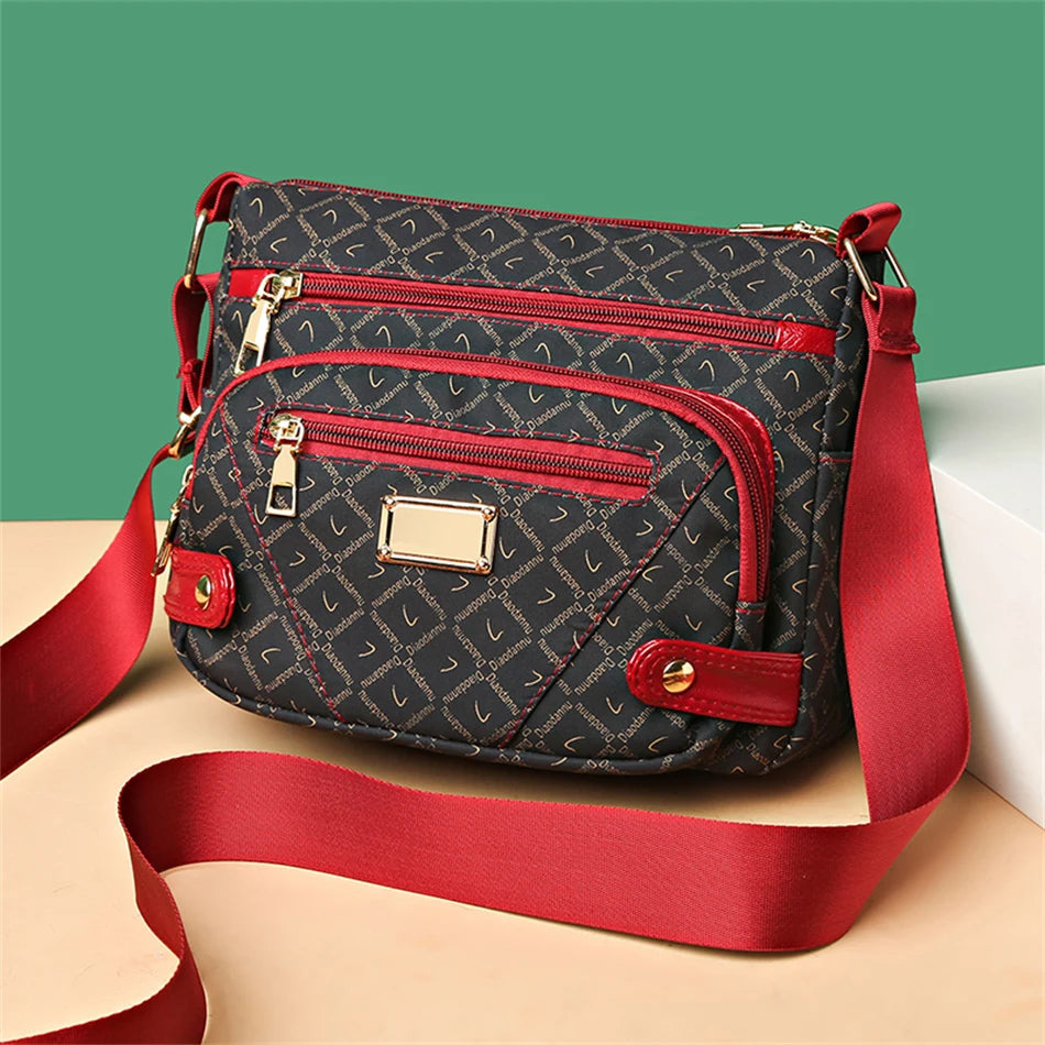 Vintage High Quality er Shopper Sac A Main Many Pockets Messenger Crossbody Shoulder Handbags and Purses Mssza