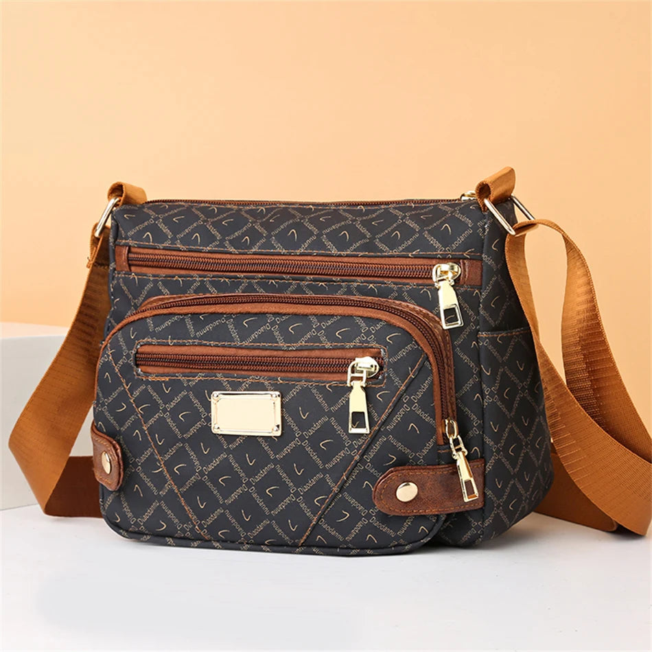 Vintage High Quality er Shopper Sac A Main Many Pockets Messenger Crossbody Shoulder Handbags and Purses Mssza