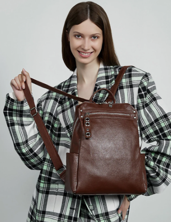 Vintage Large Capacity Business Travel Rucksack Vegetable Tanned Cowhide Leather Top Layer Designer Bag Mssza