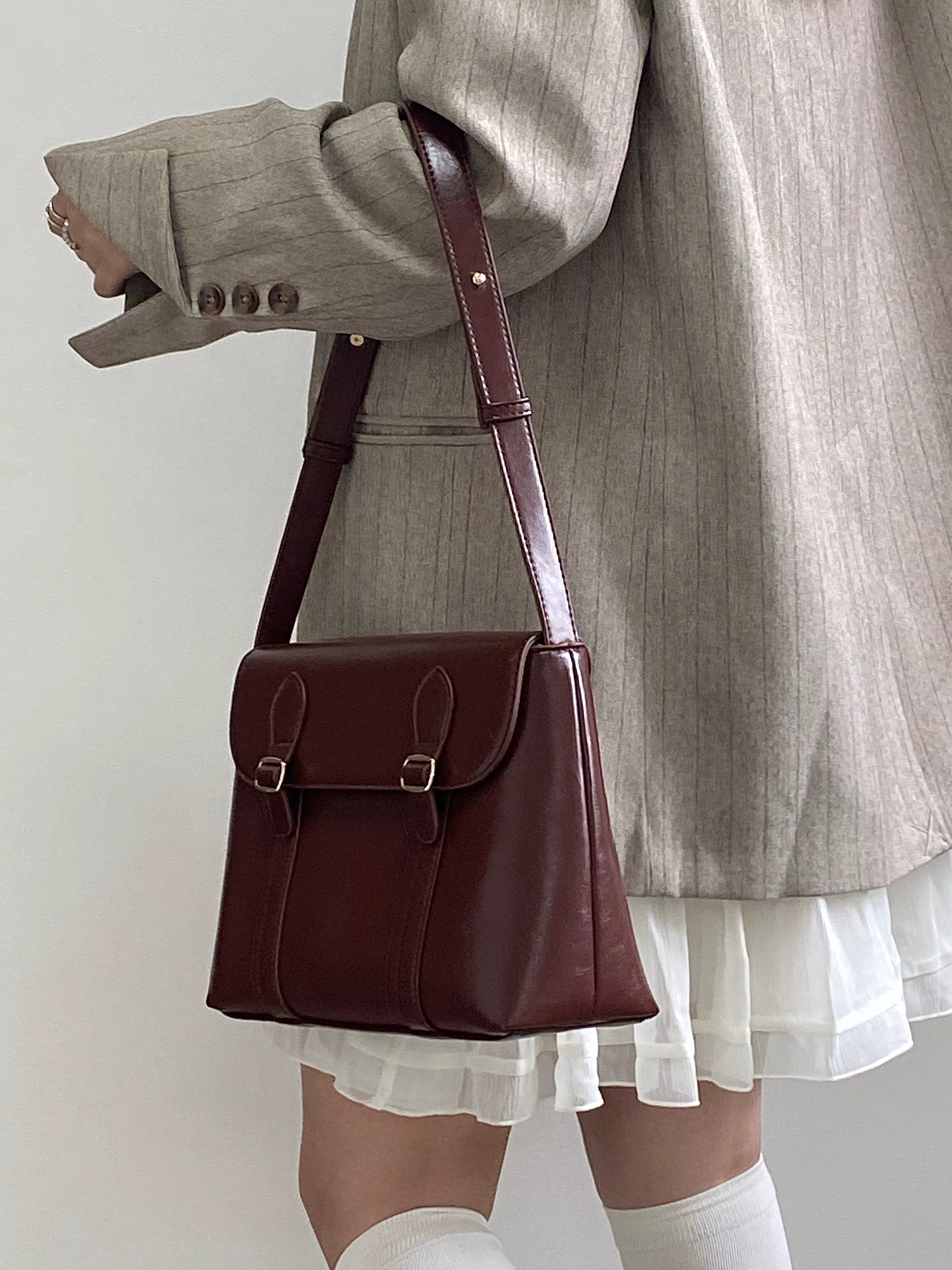 Vintage Large Capacity Ladies Tote Purse Pu Leather Messenger Shoulder Bag Mssza