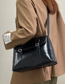 Vintage Large Capacity Ladies Tote Purse Pu Leather Messenger Shoulder Bag Mssza