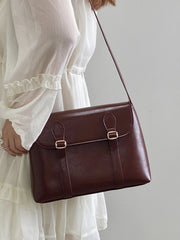 Vintage Large Capacity Ladies Tote Purse Pu Leather Messenger Shoulder Bag Mssza