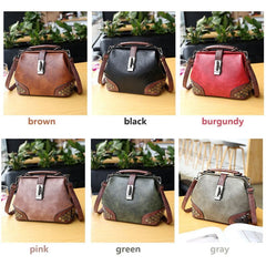 Vintage Leather Rivet Small Crossbody Bag Mssza