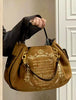 Vintage Letter Gothic Large Capacity Casual Crossbody Tote Bag Mssza