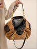 Vintage Letter Gothic Large Capacity Casual Crossbody Tote Bag Mssza