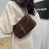 Vintage Luxury Solid Buckle Underarm Shoulder Bags Mssza