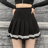 Vintage Patchwork Gothic Pleated High Waist Mini Skirts Streetwear Mssza