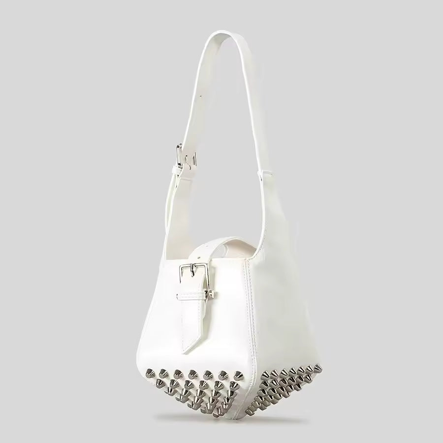Vintage Rivet Punk Style Luxury Pu Leather Crossbody Bags Mssza