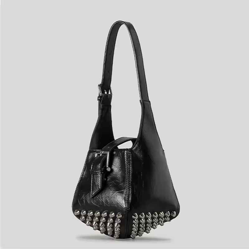 Vintage Rivet Punk Style Luxury Pu Leather Crossbody Bags Mssza