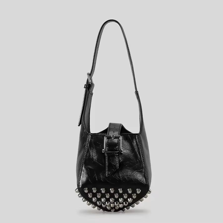 Vintage Rivet Punk Style Luxury Pu Leather Crossbody Bags Mssza
