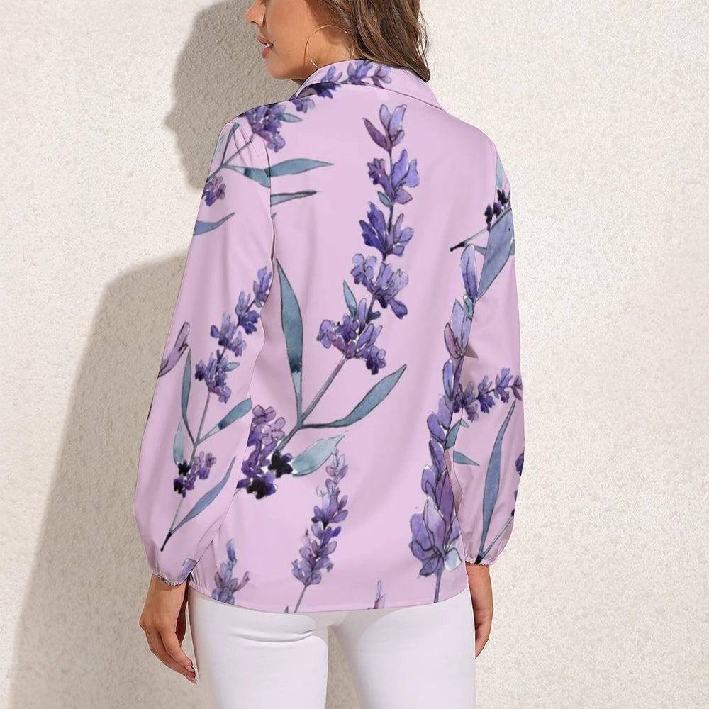 Vintage Single Breasted Graphic Printed Shirts Blouse Mssza