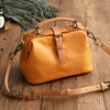 Vintage Soft Cowhide Genuine Leather Versatile Bucket Handbags Mssza