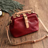 Vintage Soft Cowhide Genuine Leather Versatile Bucket Handbags Mssza