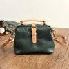 Vintage Soft Cowhide Genuine Leather Versatile Bucket Handbags Mssza