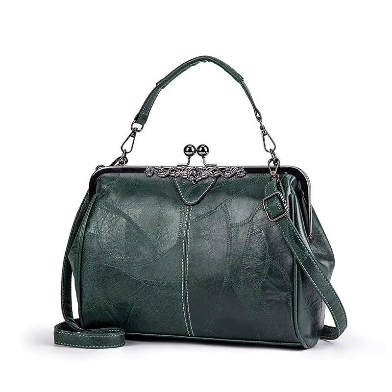 Vintage Soft Leather Evening Wallet Shopping Crossbody Hobos Bag Mssza
