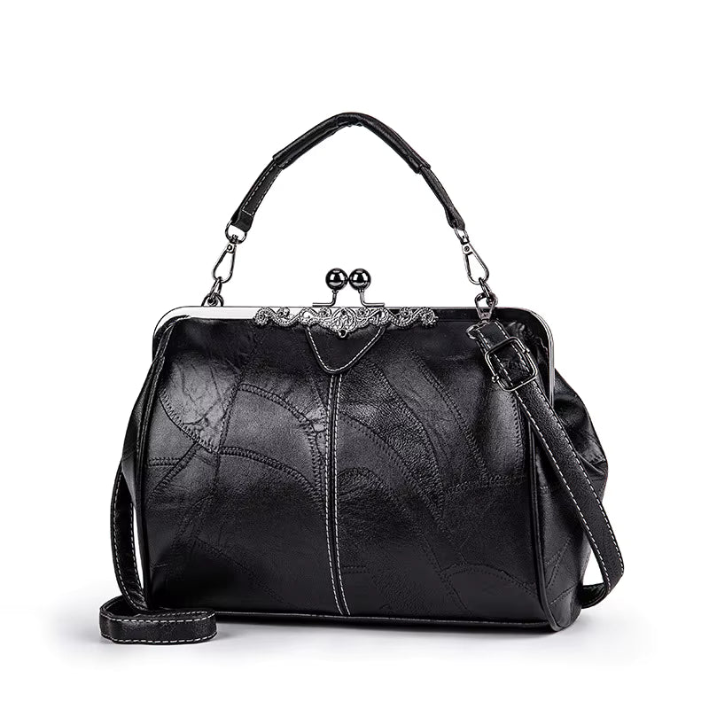 Vintage Soft Leather Evening Wallet Shopping Crossbody Hobos Bag Mssza