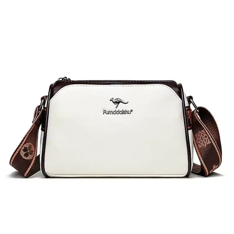 Vintage Soft Leather Interior Slot Pocket Crossbody Messenger Bag Mssza