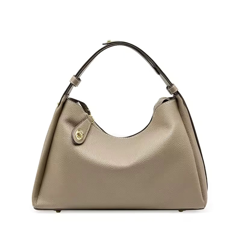 Vintage Soft Leather Messenger Leather Big Capacity Handbag Mssza