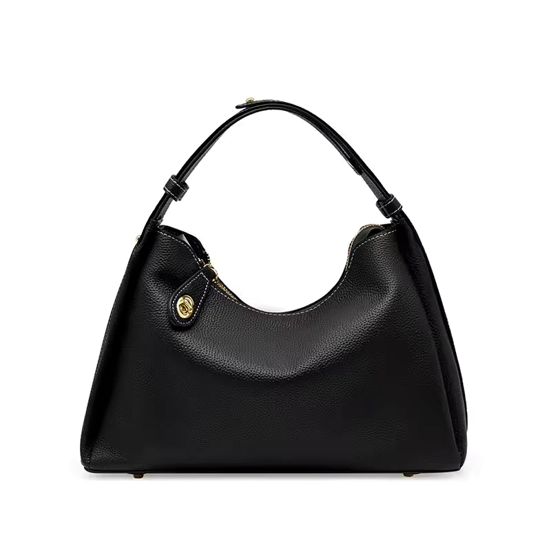 Vintage Soft Leather Messenger Leather Big Capacity Handbag Mssza