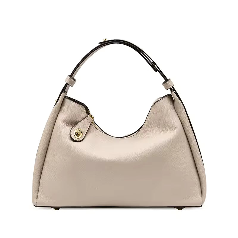 Vintage Soft Leather Messenger Leather Big Capacity Handbag Mssza