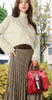Vintage Solid Soft Leather Back Pack Travel Luxury 3-in-1 Bag Mssza