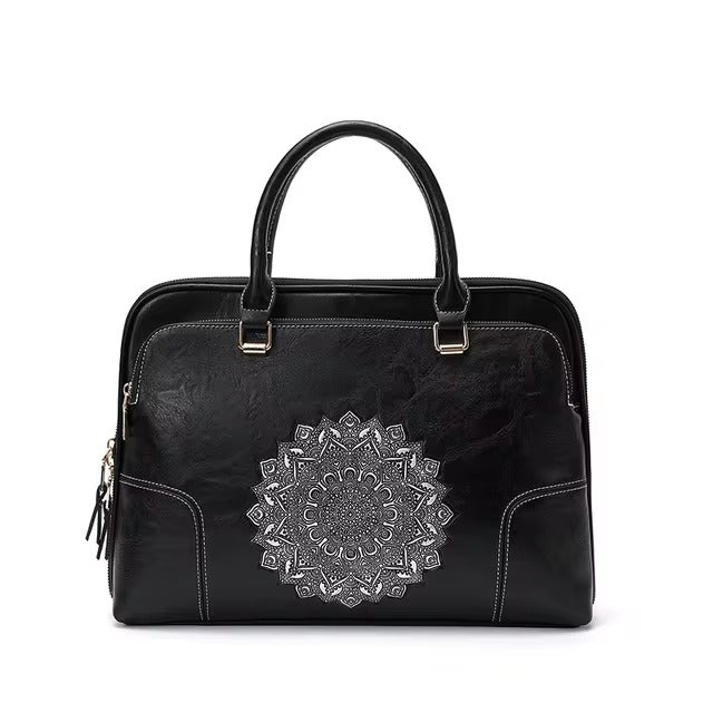 Casual Split Leather High Quality Shoulder Bag Mssza
