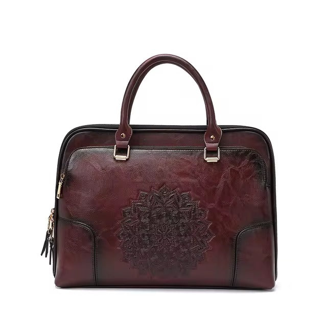 Casual Split Leather High Quality Shoulder Bag Mssza
