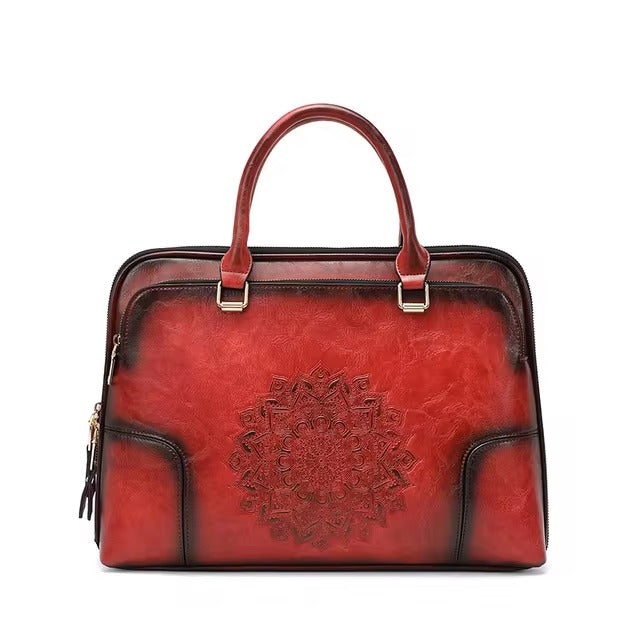 Casual Split Leather High Quality Shoulder Bag Mssza