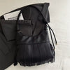 Vintage Tassel Daily Used Soft PU Leather Versatile Crossbody Casual Handbag Mssza