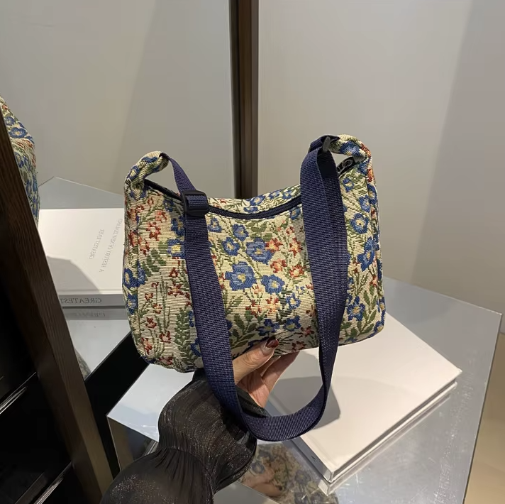 Vintage Versatile Literary Prints Crossbody Shoulder Bag Mssza