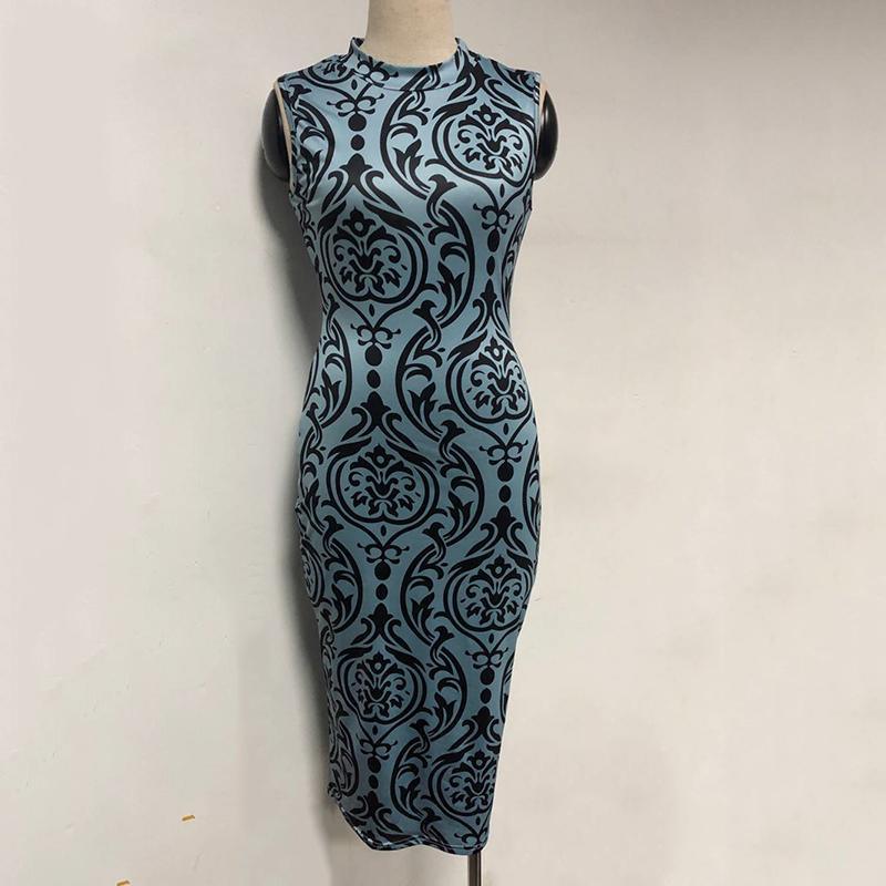 Vintage baroque print  dress Mssaz Desses