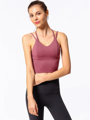 Wasp Waist Backless Running Cropped Camisole Mssza