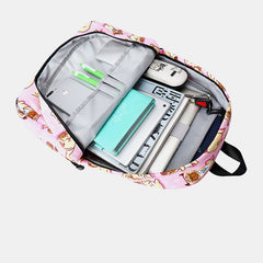 Waterproof Dog Print Large Capacity Backpack Mssza