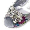 Wedding Party Bigger Size Thick Heel Sandals and Bags Matching Set Mssza