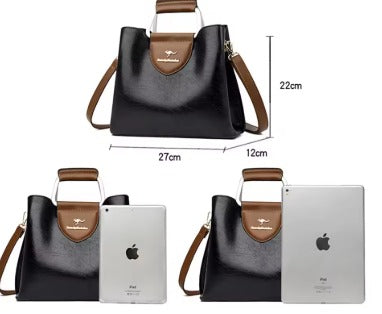 Luxury Designer High Quality Leather Handbags Tote Bag Mssza