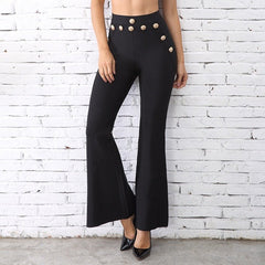 Women Bandage Wide Leg Evening Party Pants Trousers Mssza