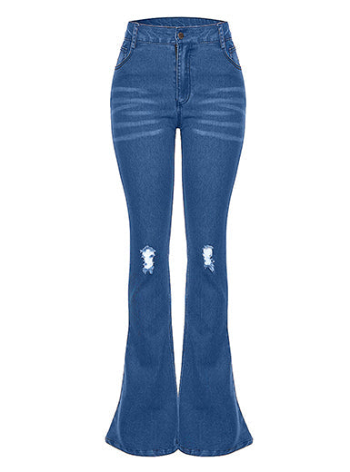 Bohemian Style Distressed Denim Jeans Mssza