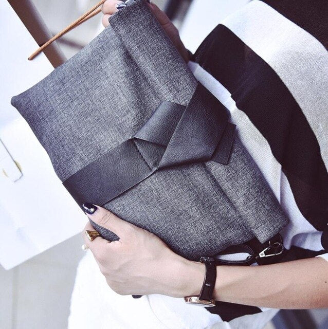 Women Day Clutches Bags Bow Leather Crossbody Bag Messenger Bags Ladies Envelope Evening Party Bag 30x20x3cm Mssza